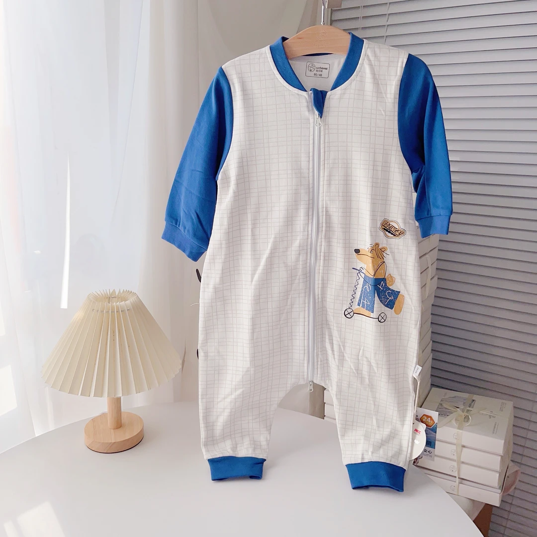 winbetter旺贝特精梳棉分腿睡袋连体衣爬服