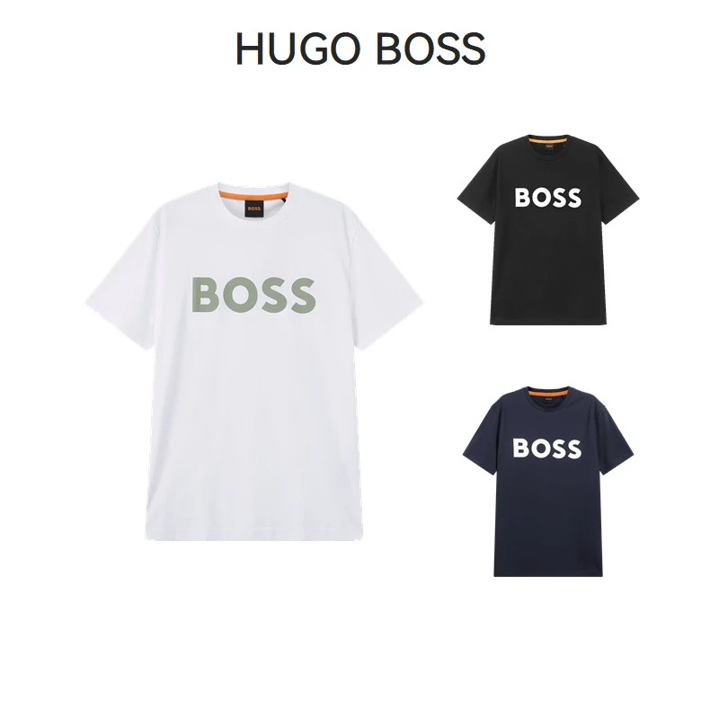 Hugo Boss奢侈品男士T恤orange系列环保面料圆领短袖T恤50481923