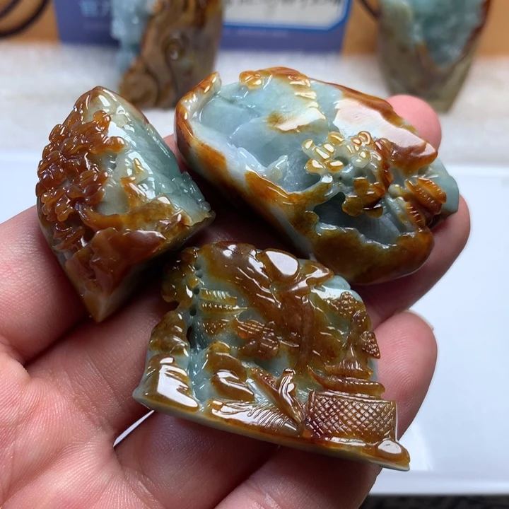 行***客翡翠未镶嵌颈饰翡翠