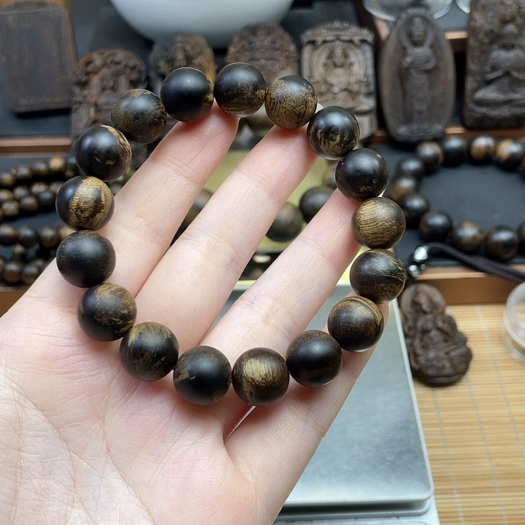 沉香手串唐*芽庄白奇