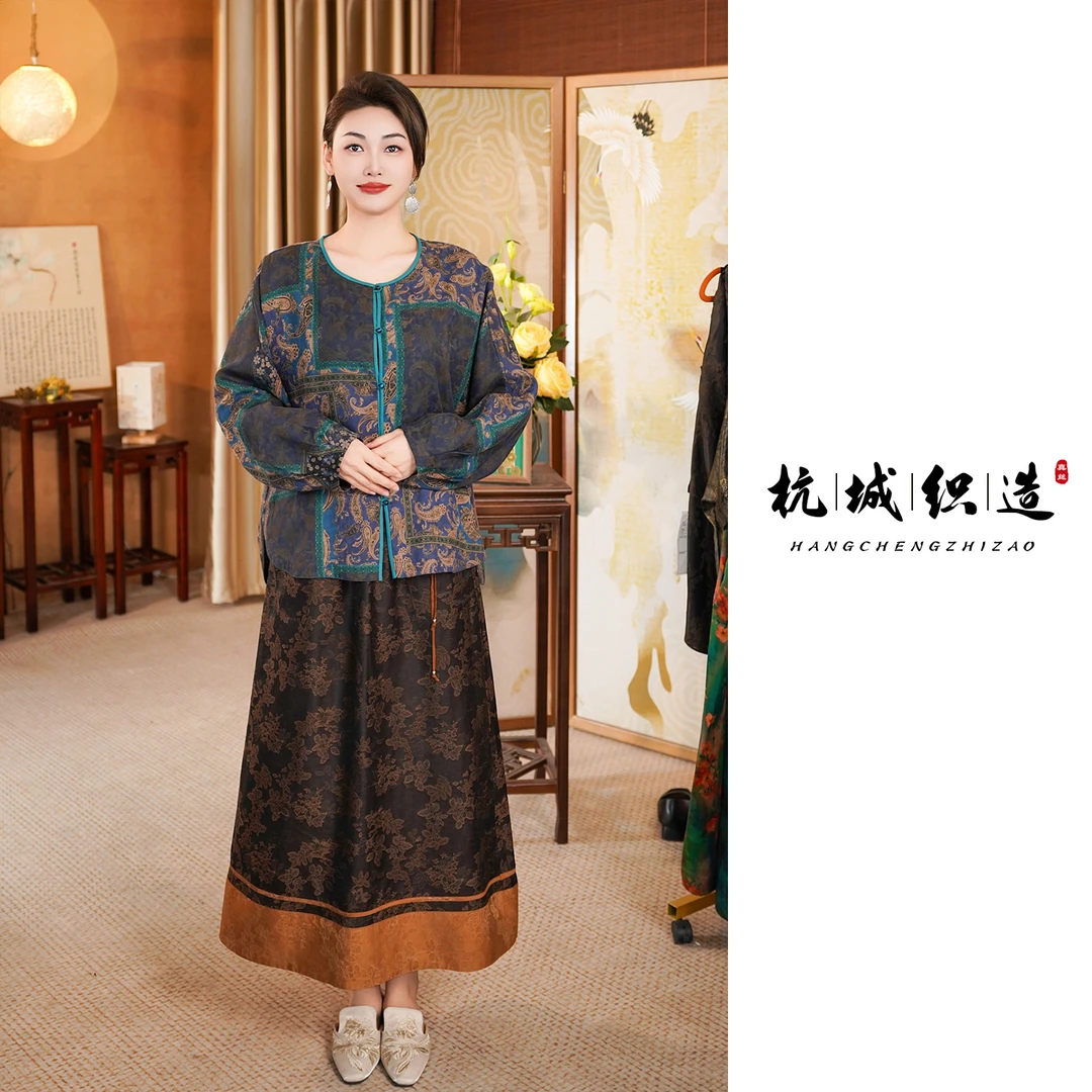 100分桑蚕丝55姆米绢纺上衣 时尚大码