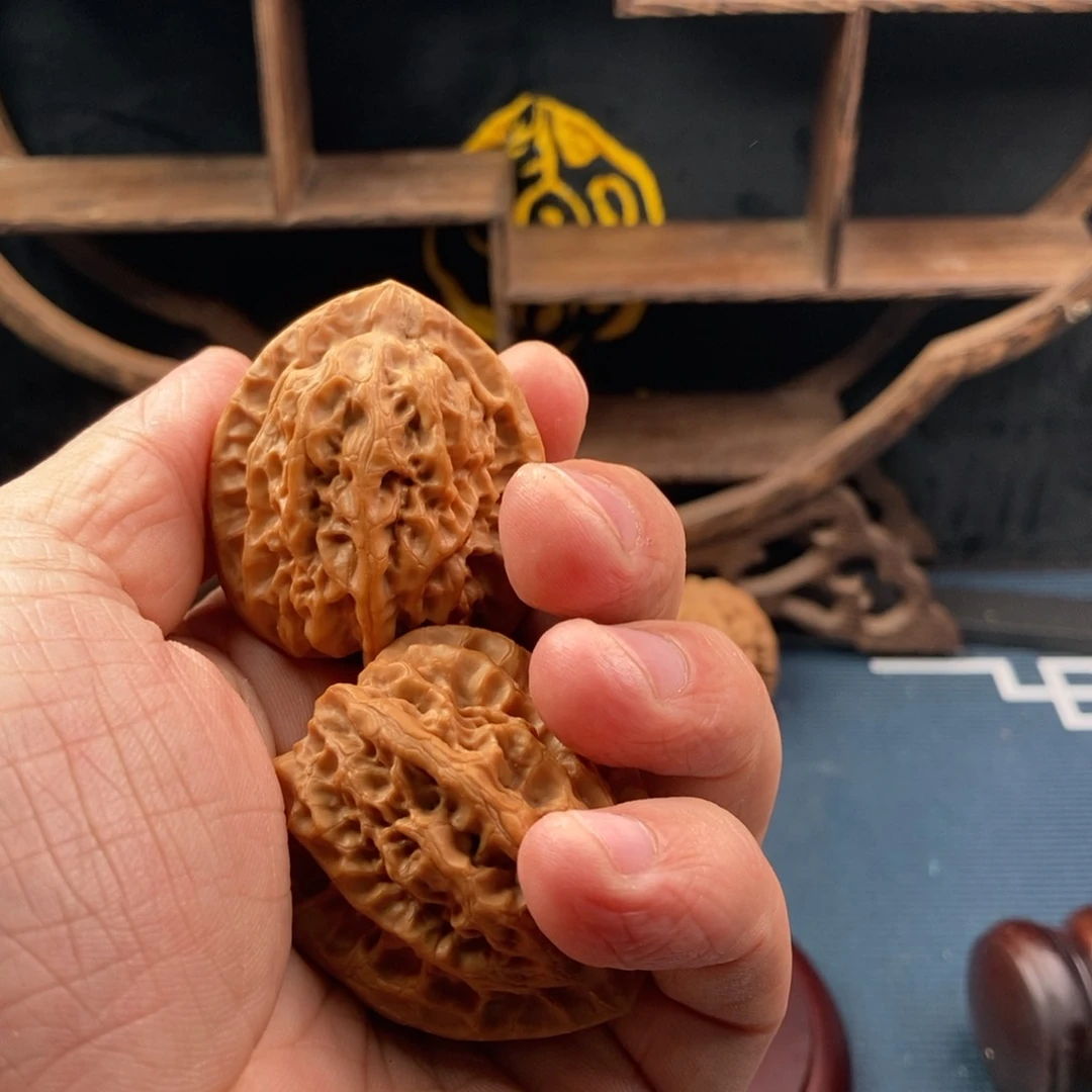 文玩核桃把件九*三39.5佛肚