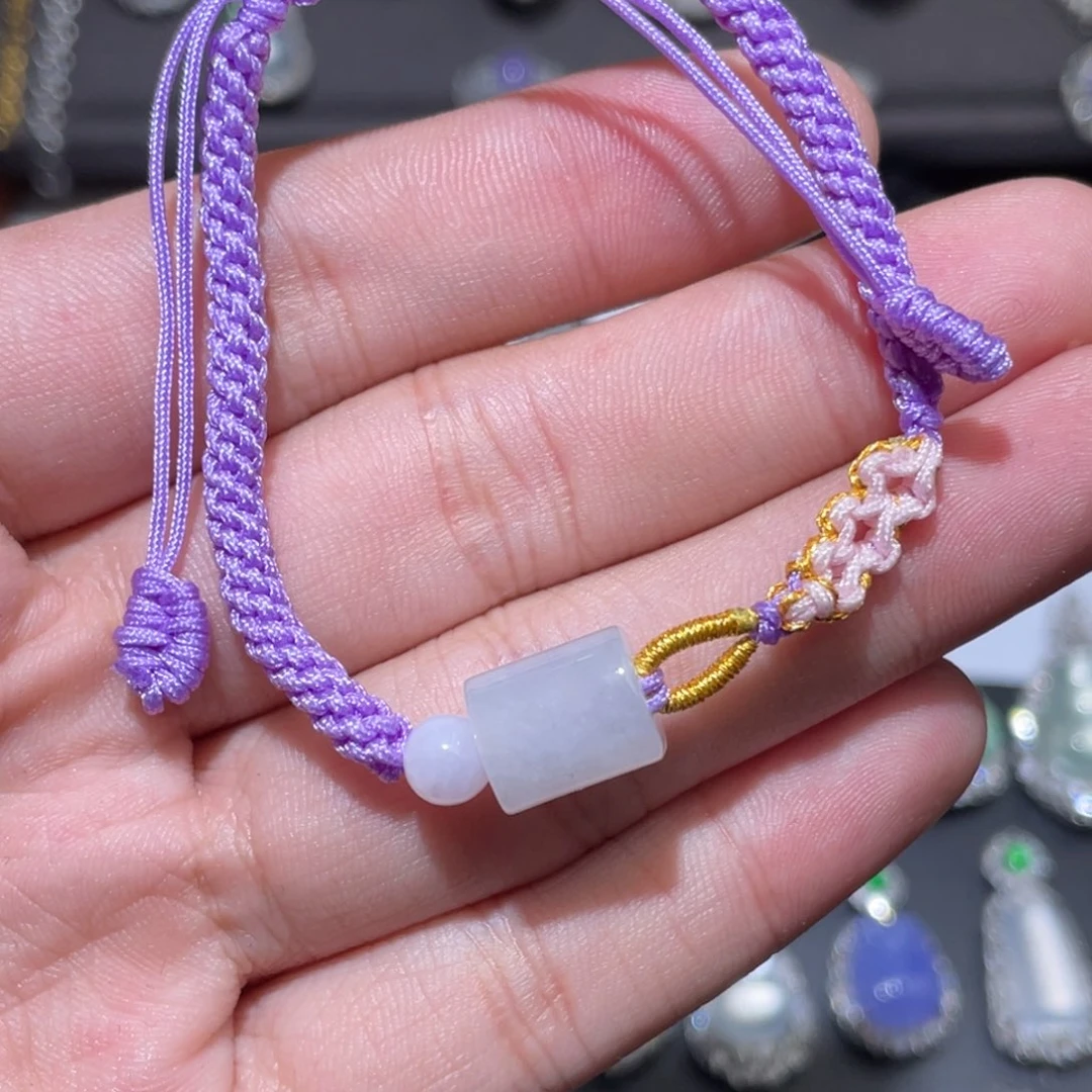 翡翠未镶嵌项链手绳