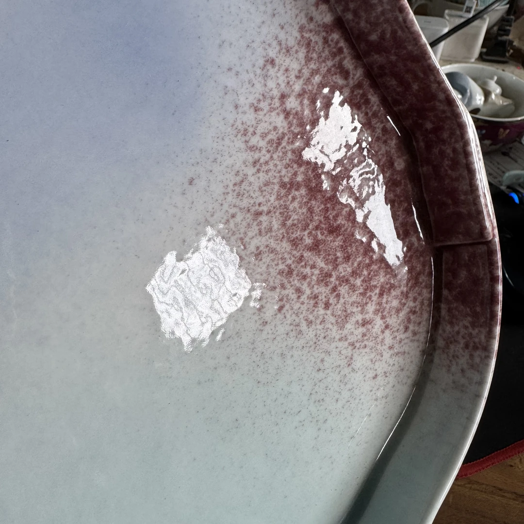 高温陶瓷窑变瑶池仙境茶盘