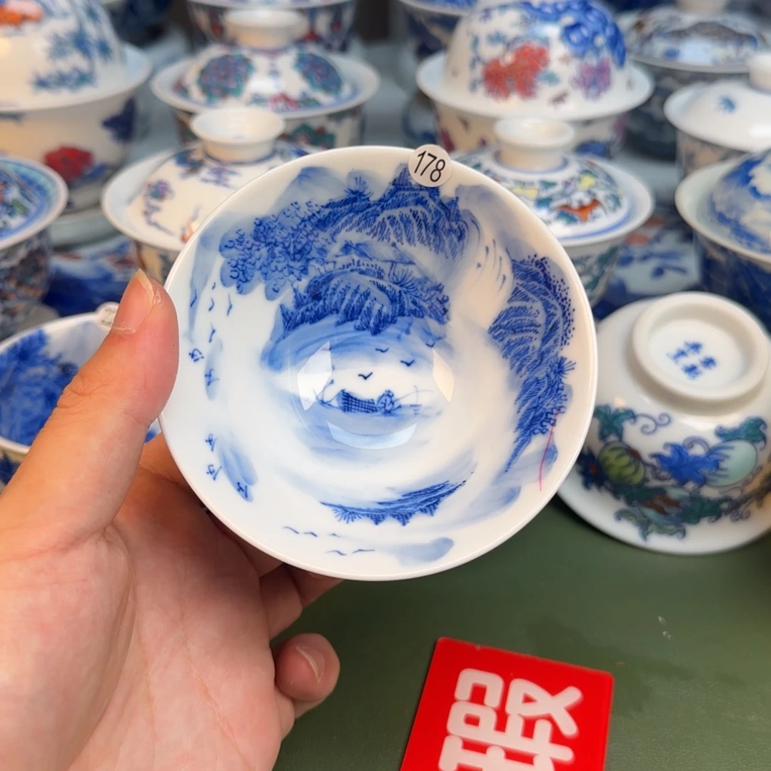 彦祖纯手工手绘茶具178暗裂