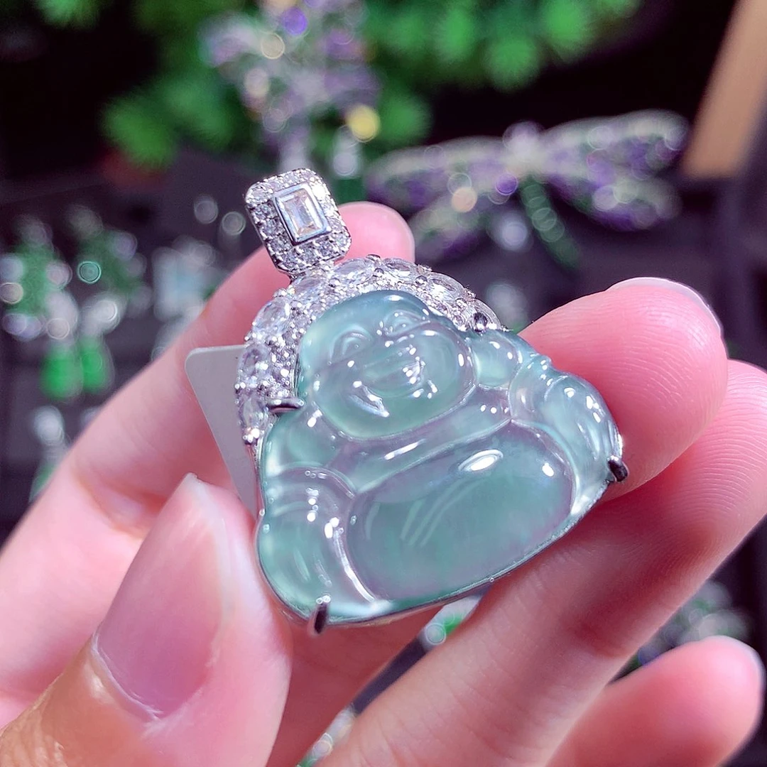 颈饰未镶嵌翡翠天然