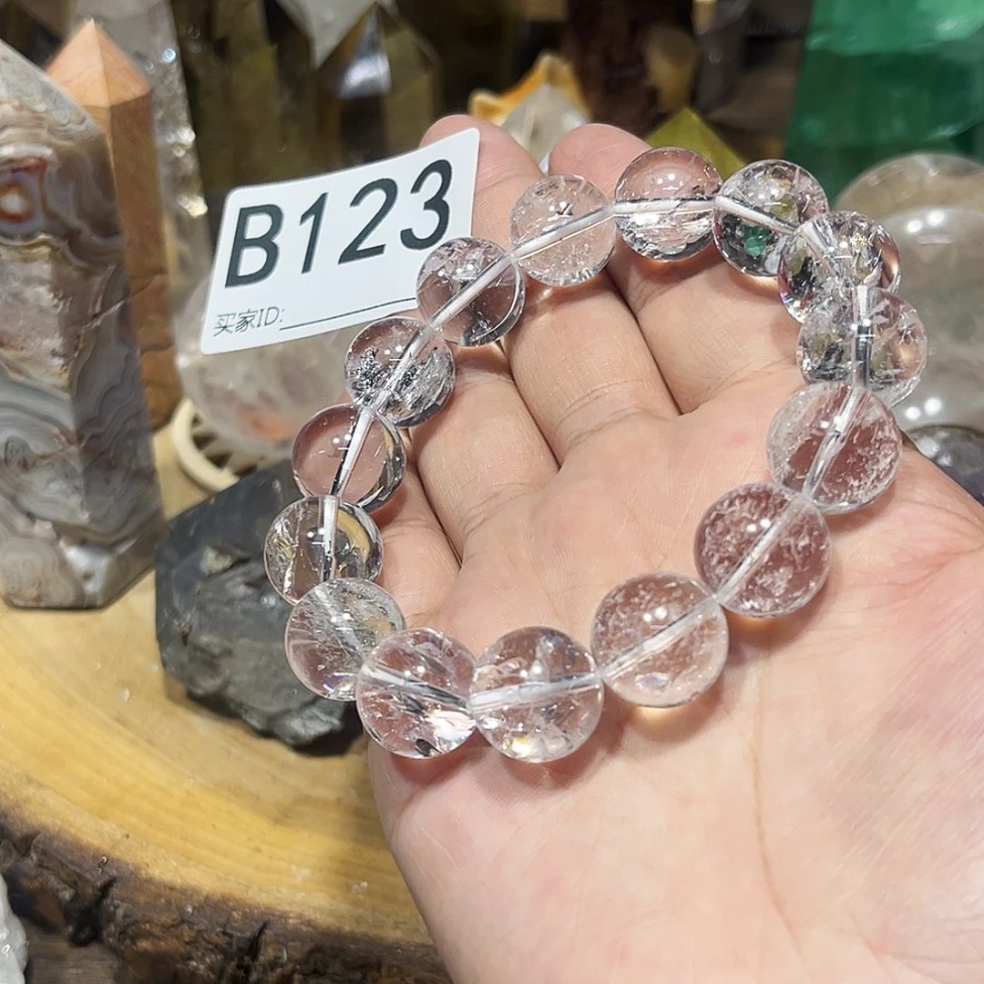 未镶嵌珠宝半成品水晶公***双拍五单发一条微瑕