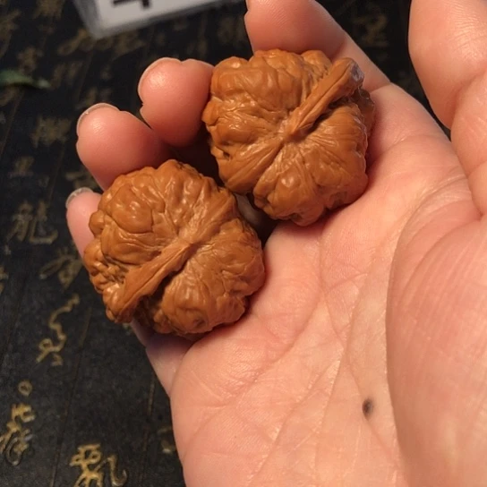 文玩核桃把件＇一帆风顺35mm