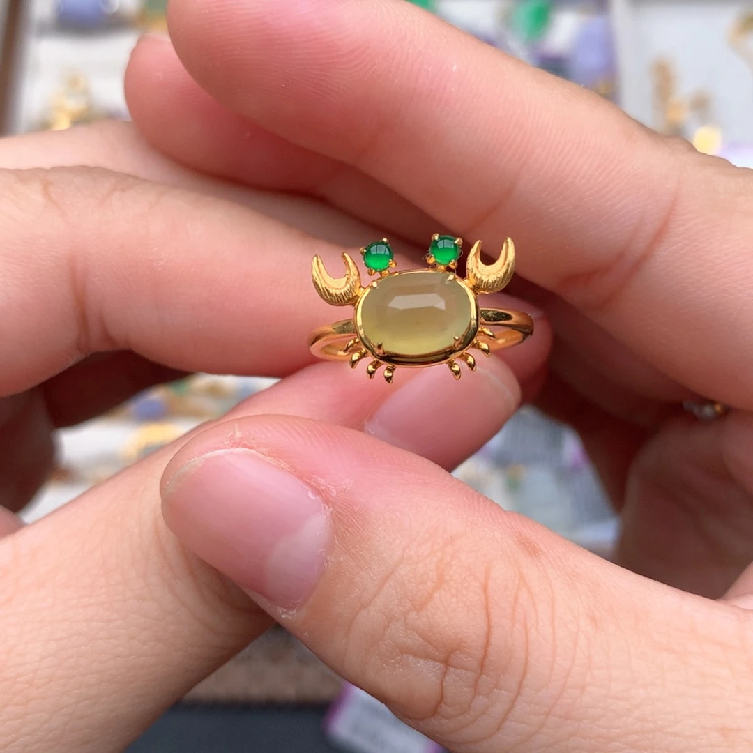 【闪购商品】18K金镶嵌挂件翡翠一