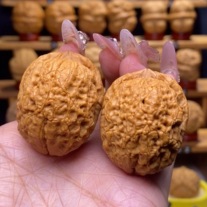 文玩核桃把件鬼脸49号