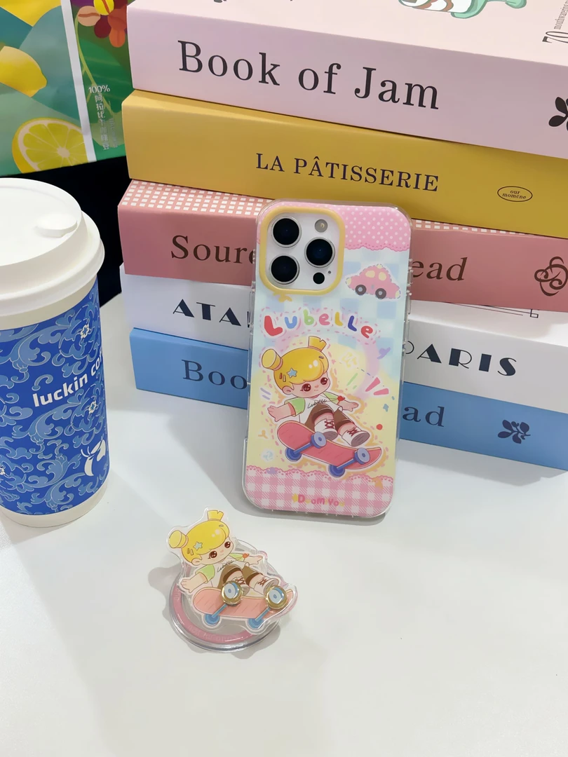 气囊圆边防摔imd三层图案磁吸壳（强磁）可爱女款创意卡通