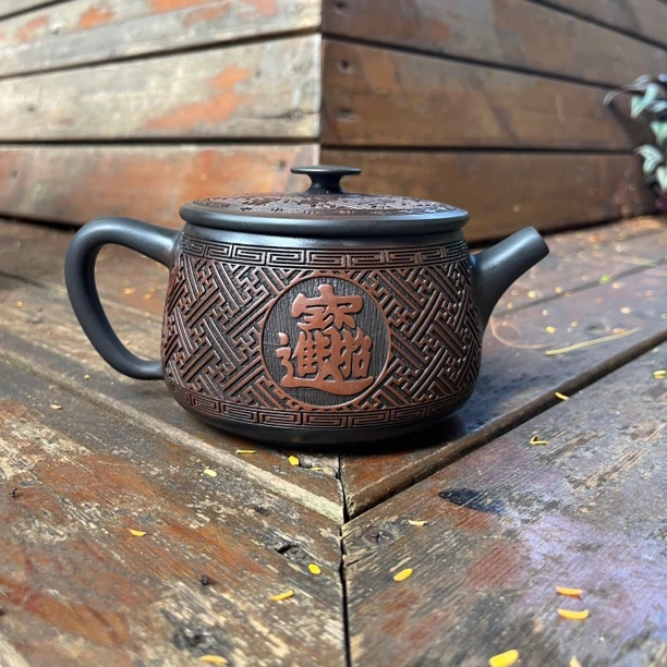 【青芊】建水紫陶大口石瓢500cc