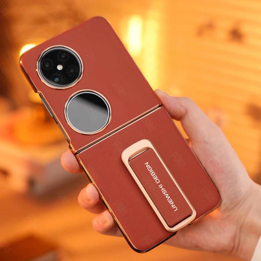 适用华为pocket2手机壳腕带旋转支架新款保护套全包防摔男女外壳