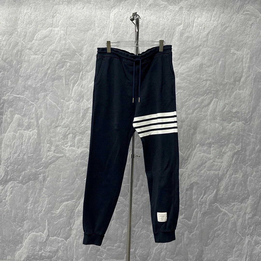 99新 THOMBROWNE 汤姆布朗 四条杠运动束脚长裤 5码 D17998