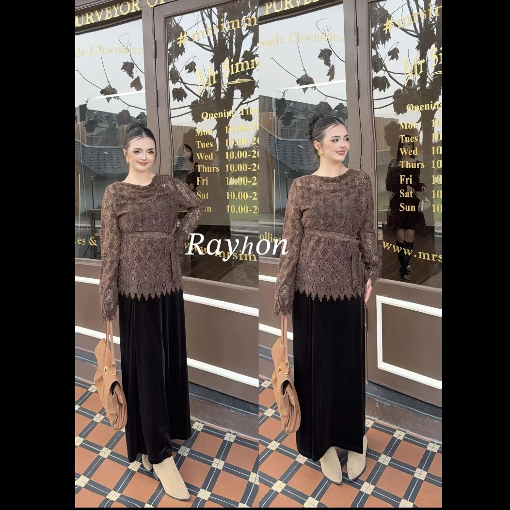 rayhon长袖成人直身常规款外衣秋季汉服ol休闲上衣开叉百搭