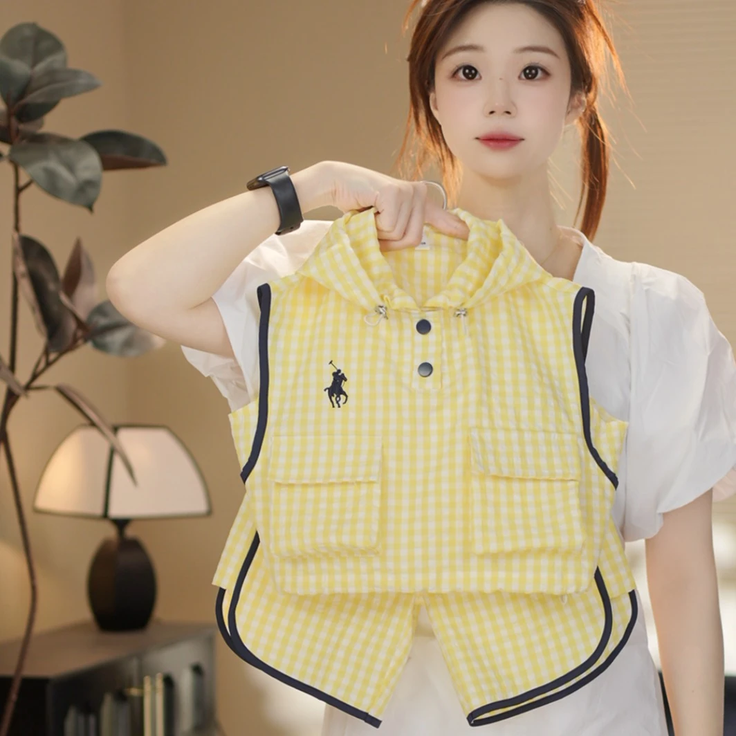 【现货原创设计】2025夏款韩版无袖薄款连帽儿童酷仔六分裤子88857