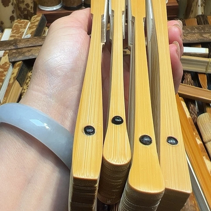 张***）扇子四把折扇合拍