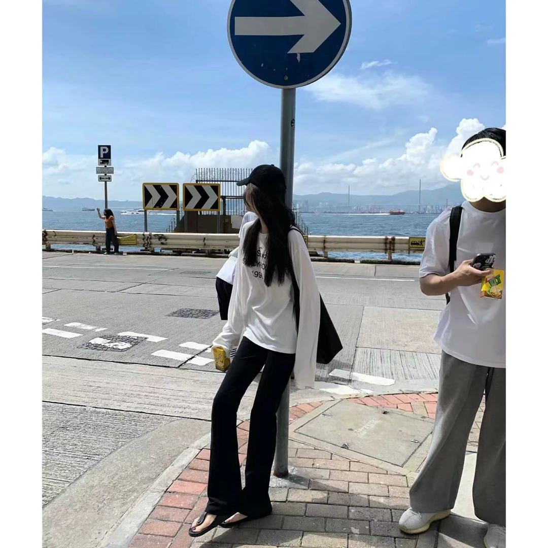 徐秋阳  1996长袖  显瘦休闲时尚百搭春夏薄款简约T恤上衣11005-5