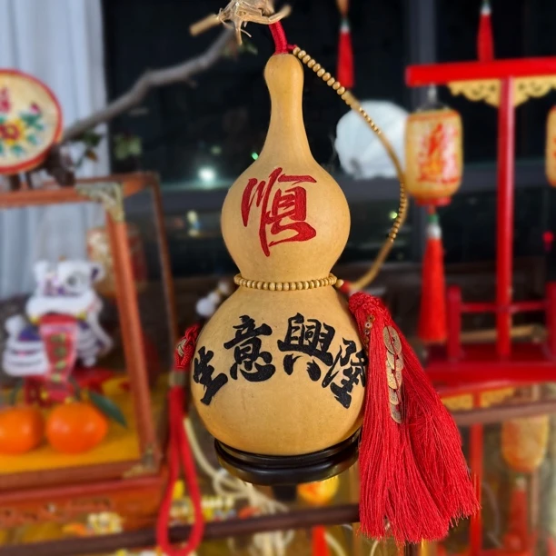 葫芦挂件适合卧室客厅门口装饰的家居摆件全手工福禄