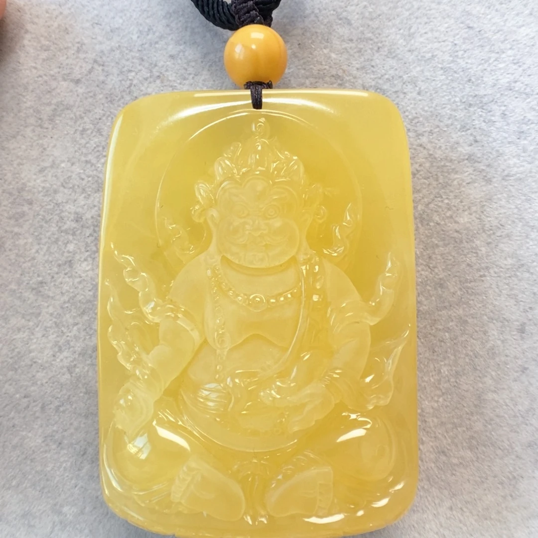 蜜蜡未镶嵌项链吊坠