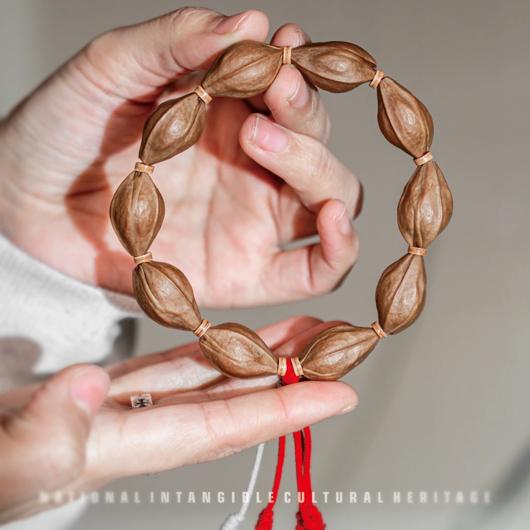 橄榄核素串 直心料手串 原核小籽珠串