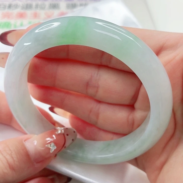 翡翠未镶嵌手镯58.9x307