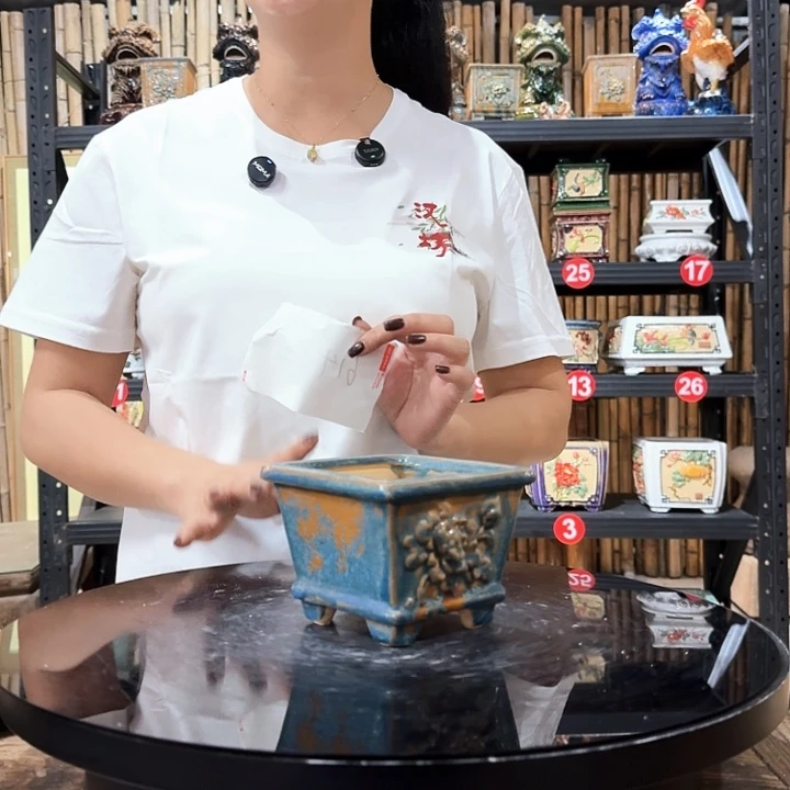 614石湾瑕疵窑变随机 外口10内深6