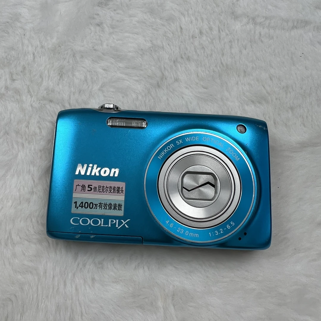 95新 Nikon/尼康  s3100蓝色1400万像素5倍变焦ccd数码相机