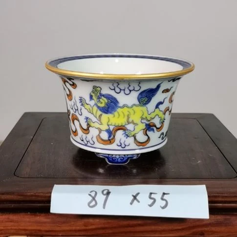 瓷大徳堂手工手绘釉盆