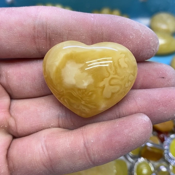 蜜蜡裸石未镶嵌吊坠