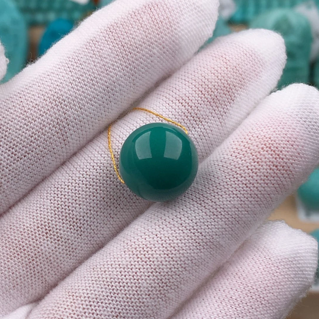 绿松石配饰未镶嵌圆珠卡13.5