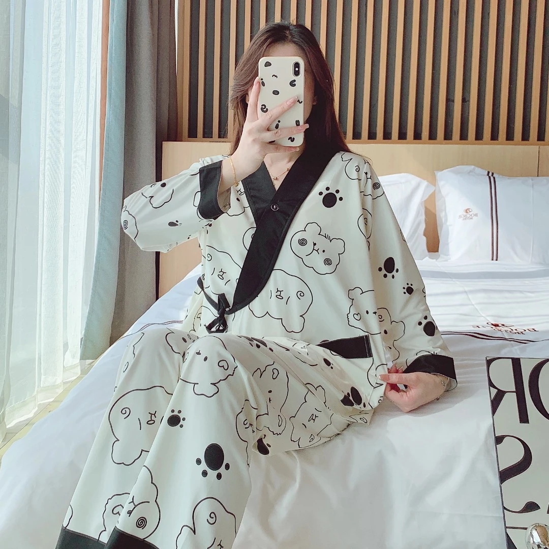 【云感棉】月子服春夏季长袖薄款孕妇喂奶休闲哺乳产后宽松产妇睡衣