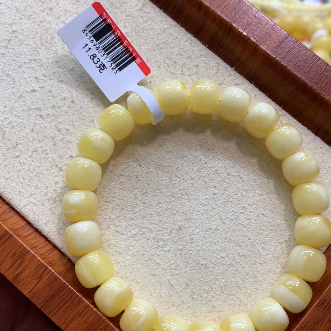 未镶嵌蜜蜡手链蜜蜡