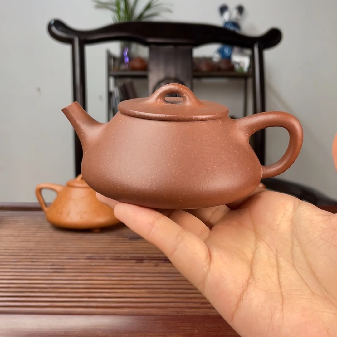 茶壶紫泥台西紫泥平盖石瓢160cc