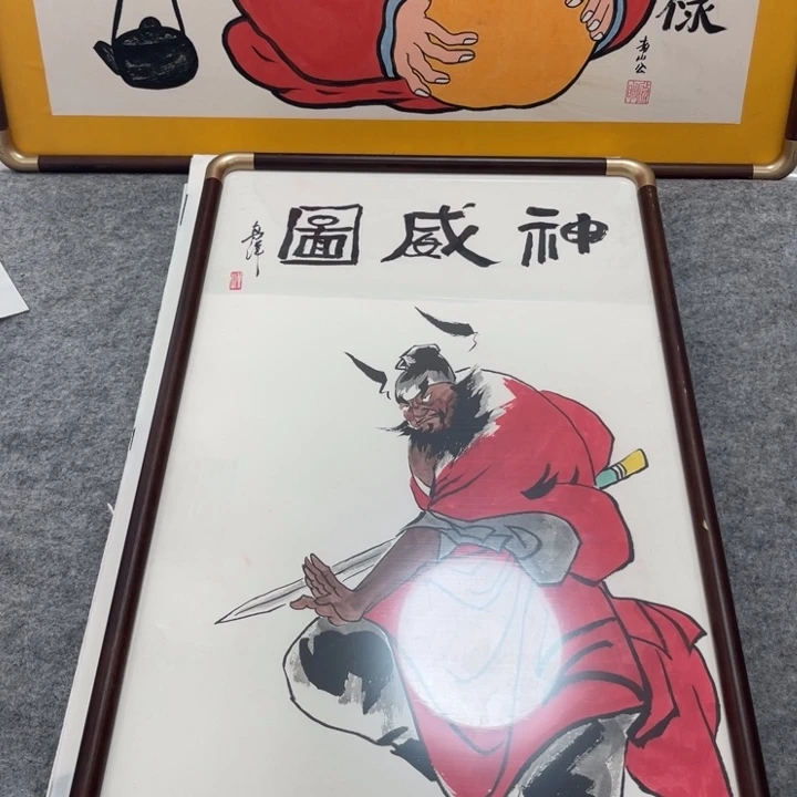 国画手绘禅意画一物一拍