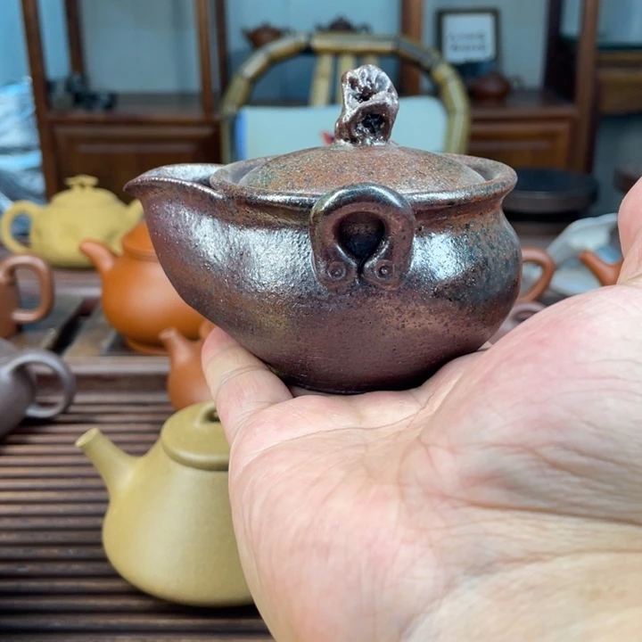 茶壶紫砂S****?手抓壶