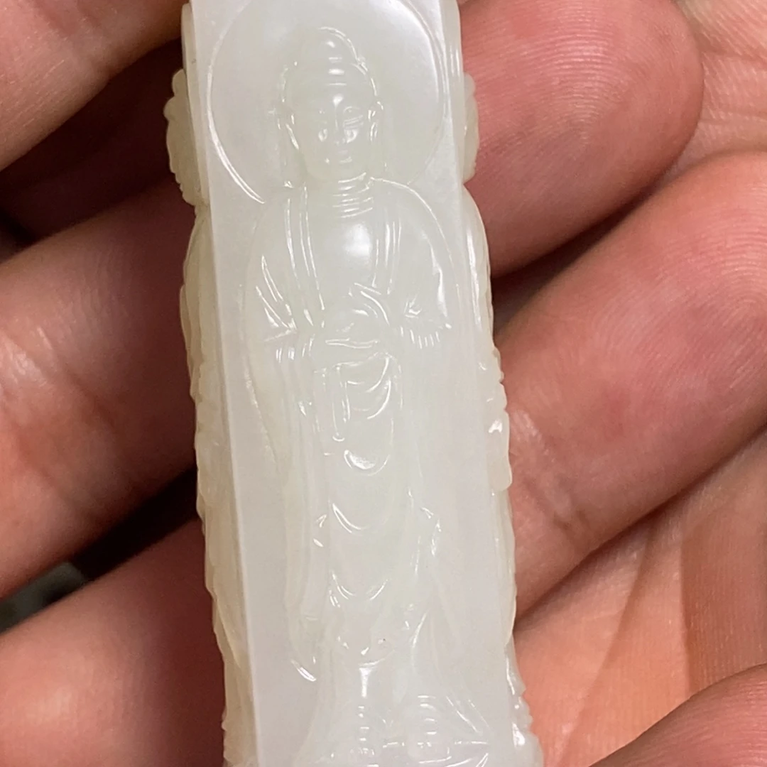 和田玉未镶嵌颈饰大***见