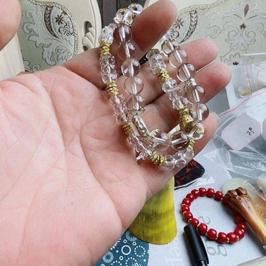 橄榄核手串/手链白水晶小手串