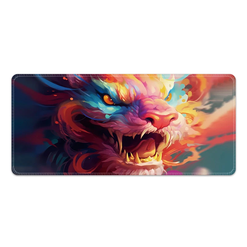 【121号】中国风国潮鼠标垫超大号办公桌垫电竞复古加厚防滑西早