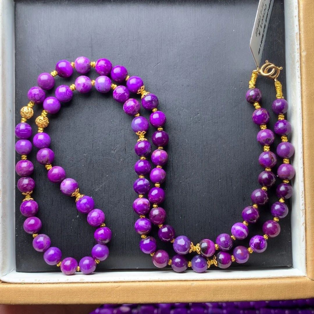 苏纪石（舒俱来）18K金镶嵌项链