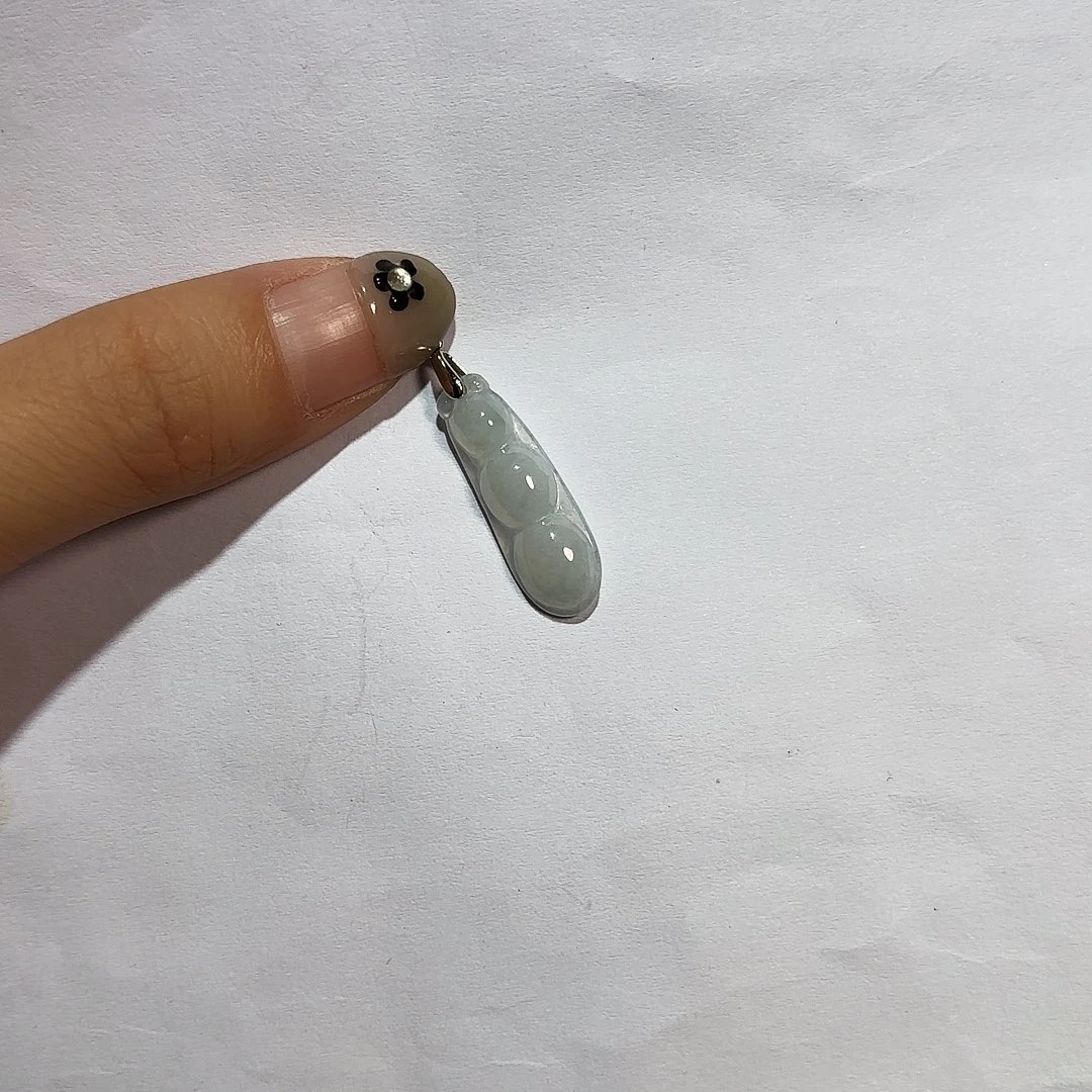 翡翠银S925镶嵌颈饰A货翡翠镶嵌银扣