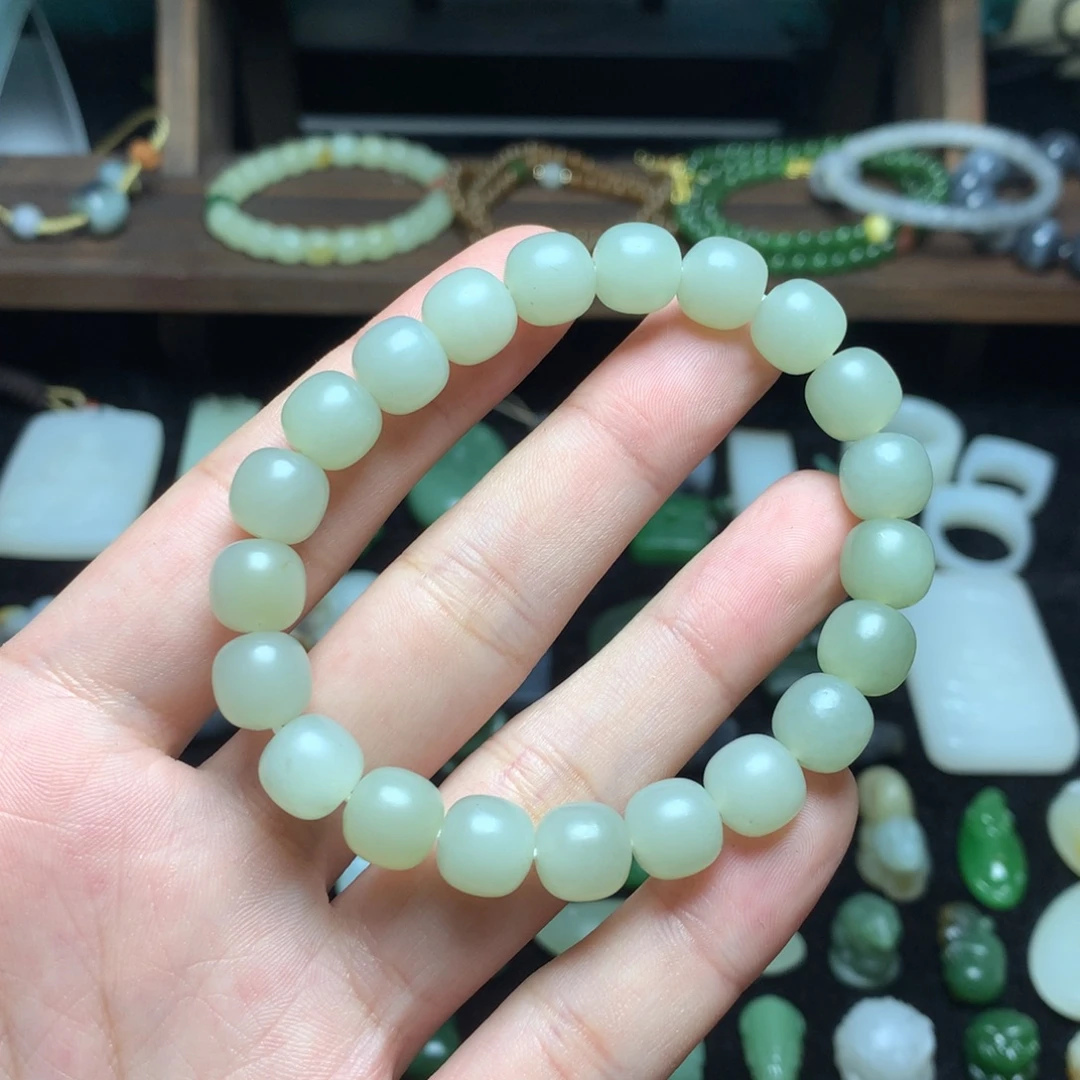 和田玉未镶嵌手链