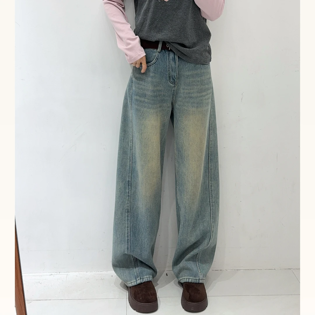 83331年款加绒牛仔裤时尚百搭显瘦