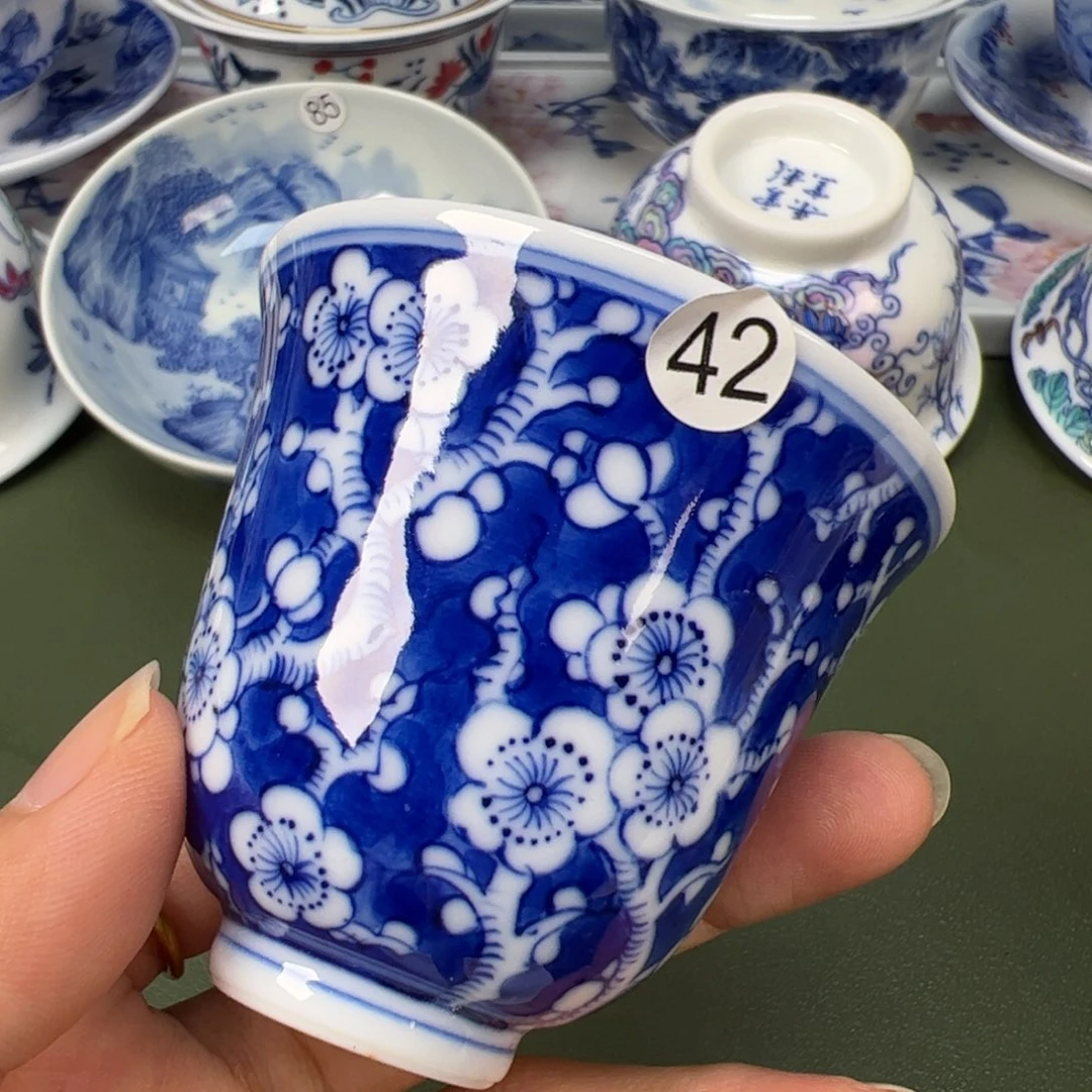 陶瓷景德镇纯手工纯手绘茶具木木42