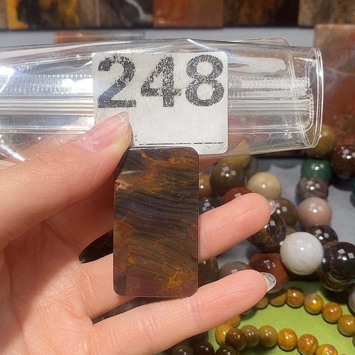 硅化玉未镶嵌天然北票树化玉吊坠