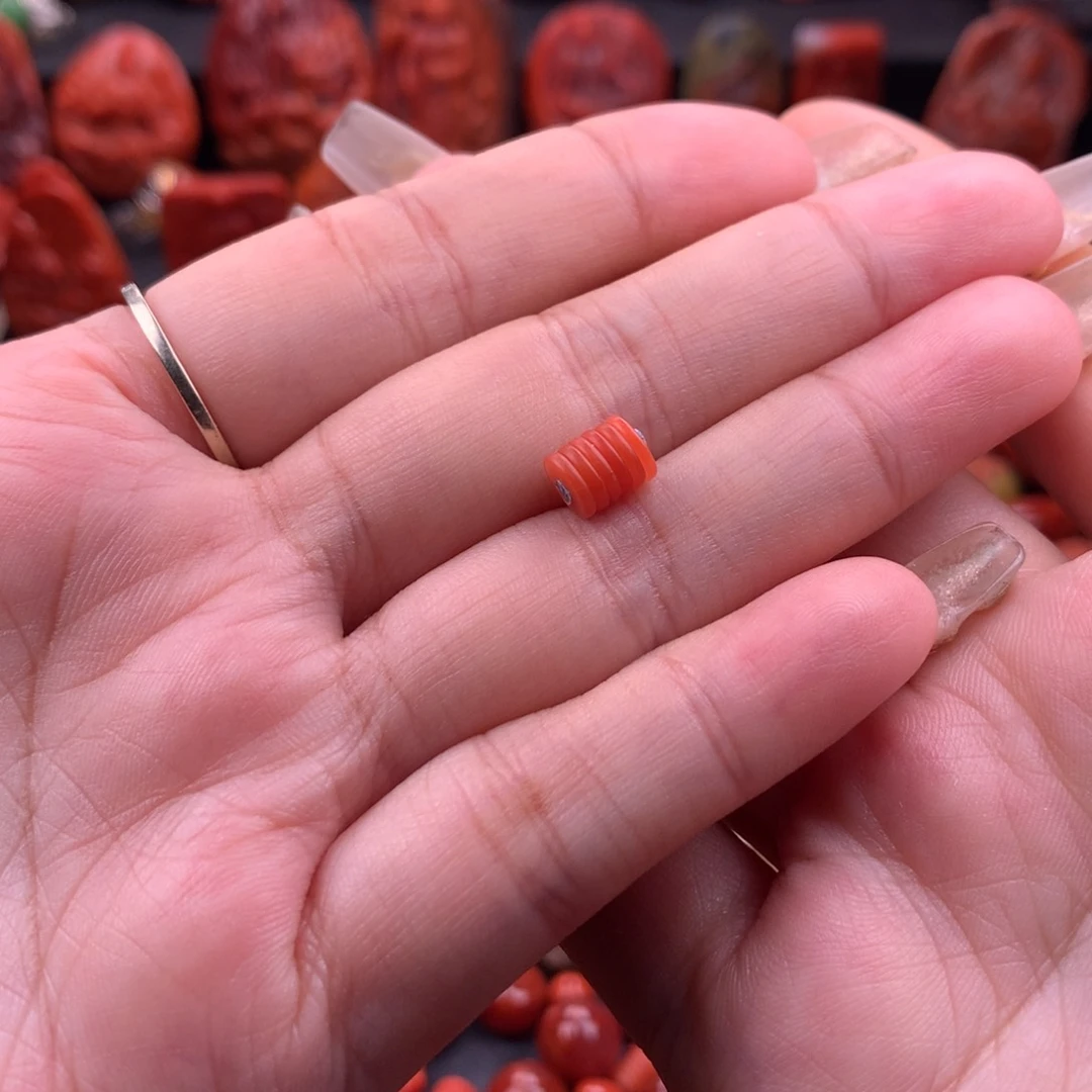 南红玛瑙南红保山精工直切隔片6mm未镶嵌