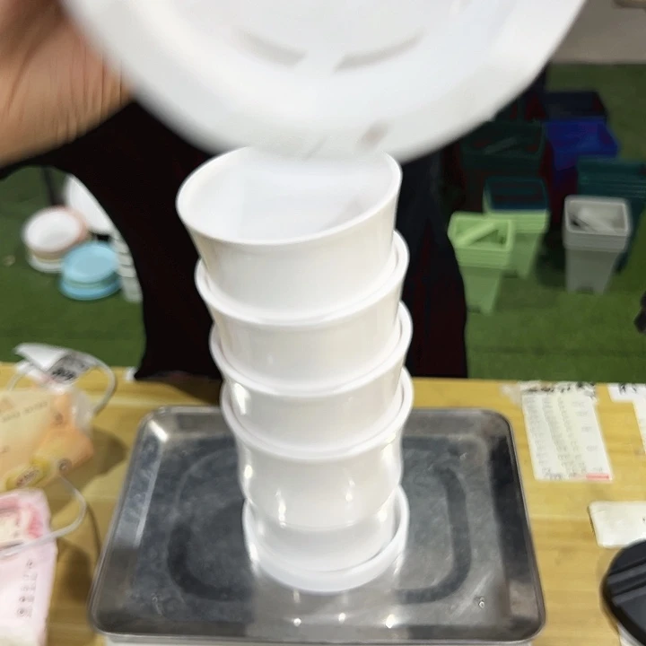 特价竹节口13.6高14白色带托5只