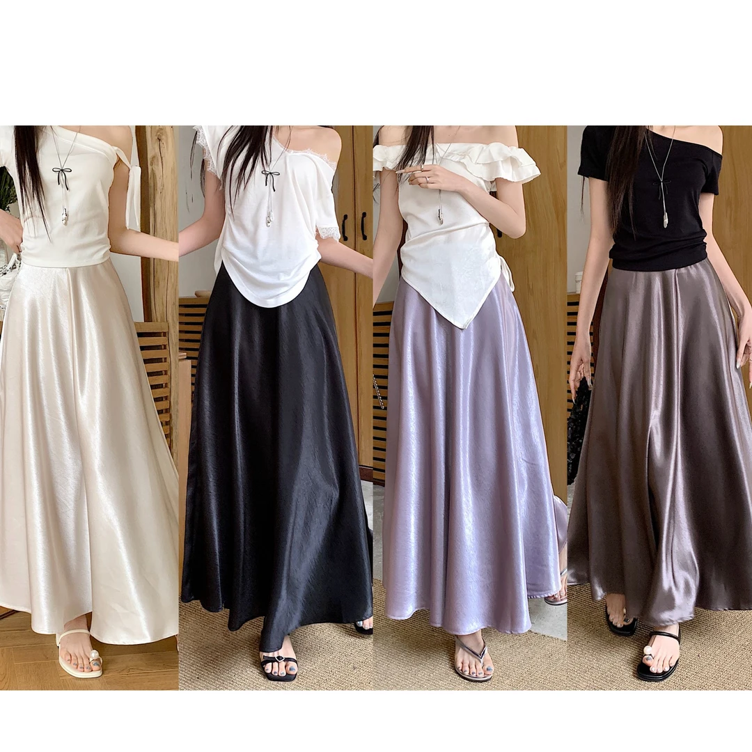 8087-女装夏显瘦微胖大码气质鱼尾裙半身裙