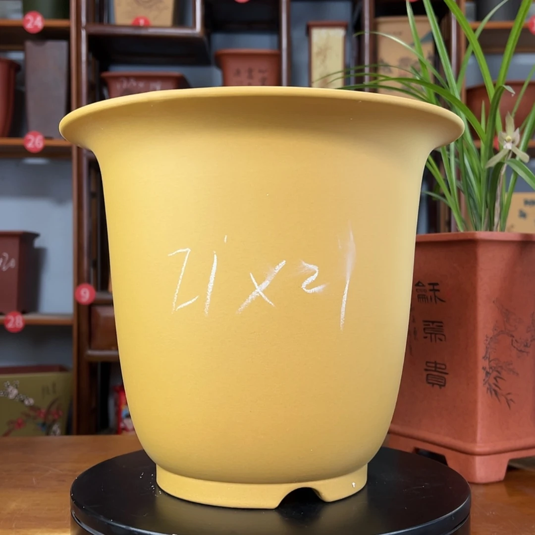 【闪购商品】紫砂花盆周之夏精品紫砂花盆