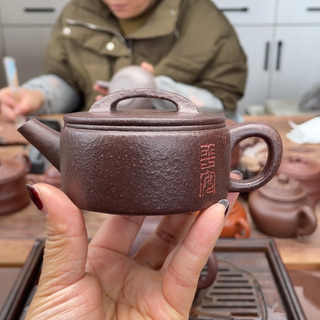 紫砂茶壶E***.汉瓦老紫泥